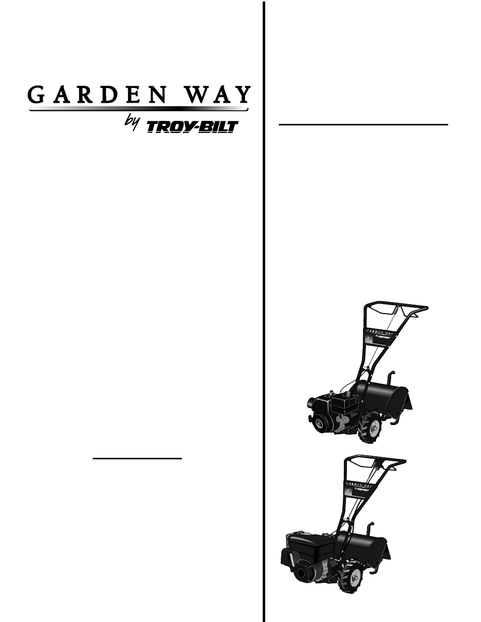 Troy-Bilt 12190-3HP User Manual | 28 pages
