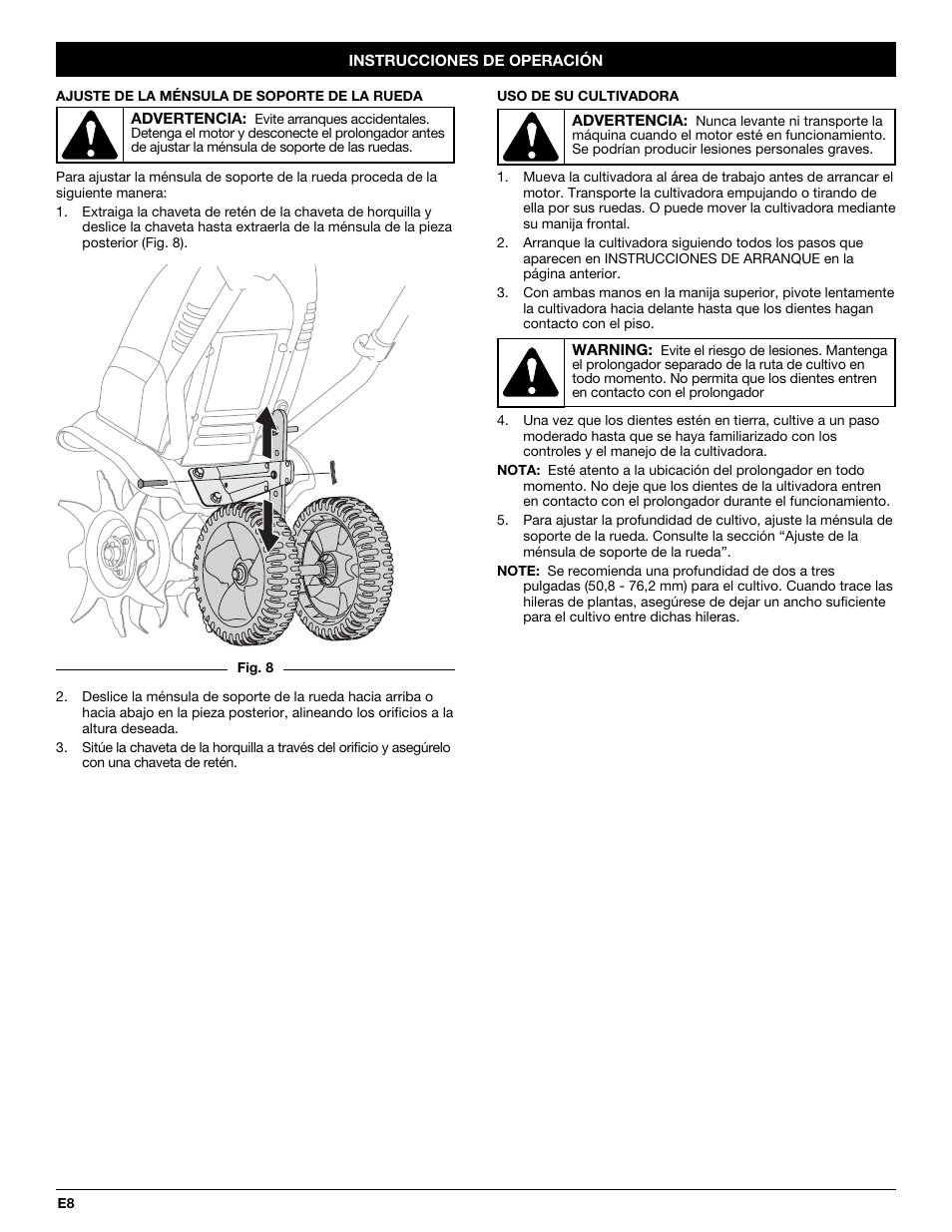 Troy-Bilt TB154 User Manual | Page 22 / 28
