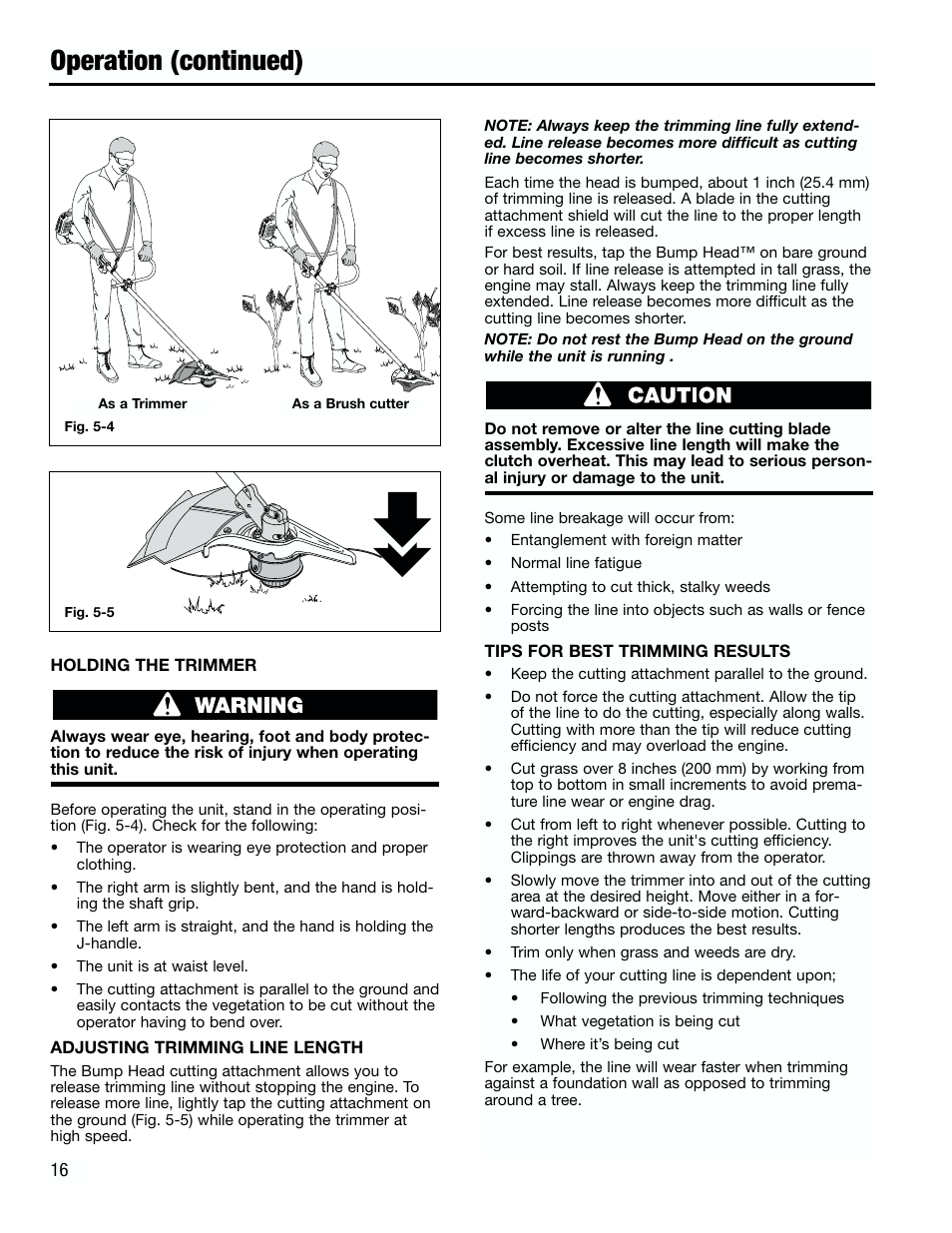 Operation (continued) | Troy-Bilt 182826 TB4000 User Manual | Page 16 / 28