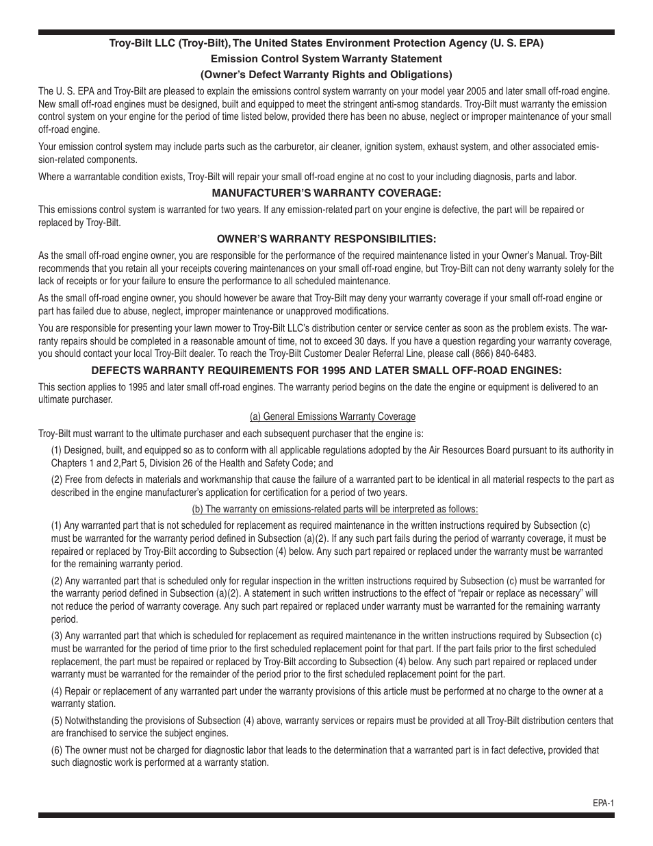 Troy-Bilt 5024 User Manual | Page 26 / 56