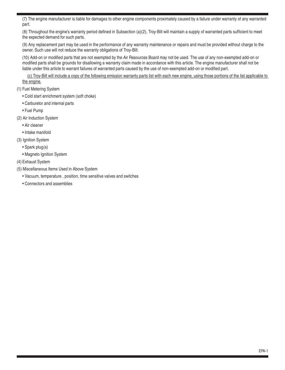 Troy-Bilt 5024 User Manual | Page 27 / 56