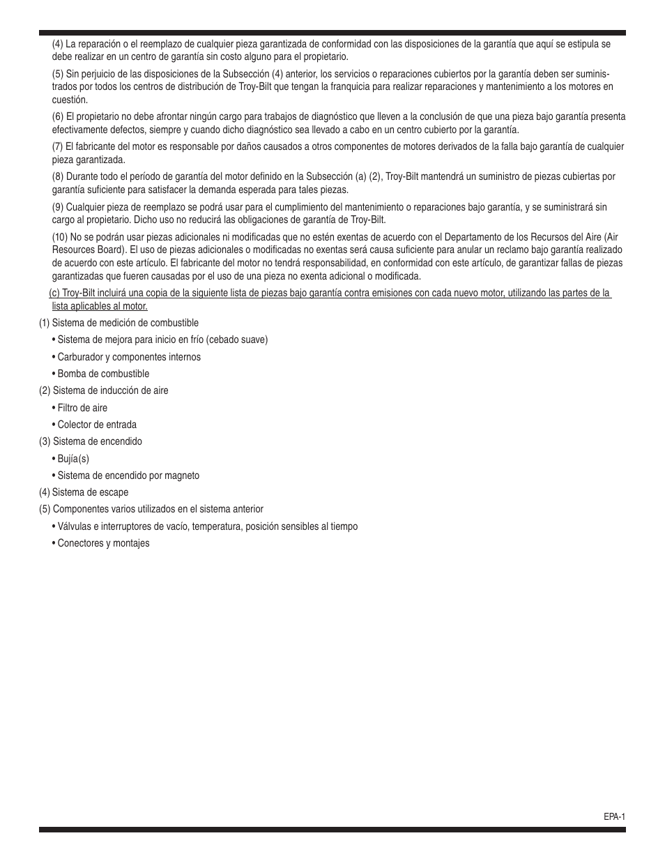 Troy-Bilt 5024 User Manual | Page 55 / 56