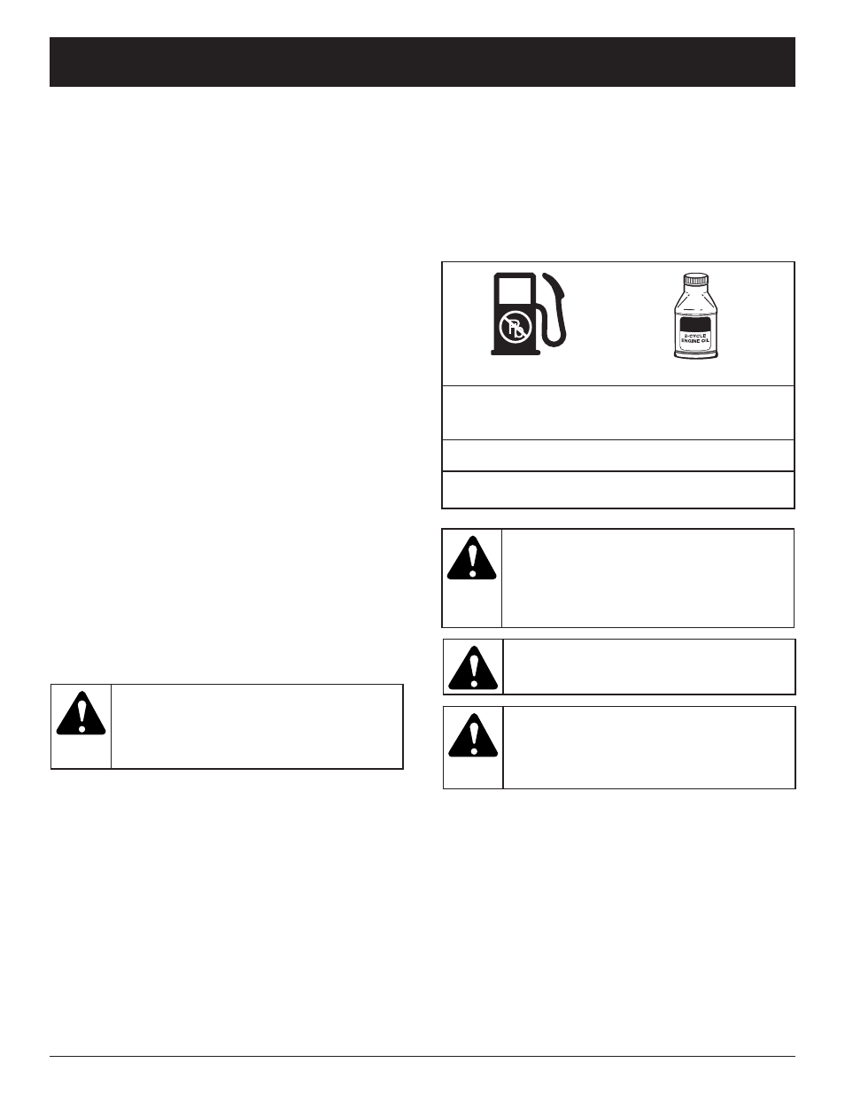 Oil and fuel information | Troy-Bilt TB75SS User Manual | Page 8 / 72