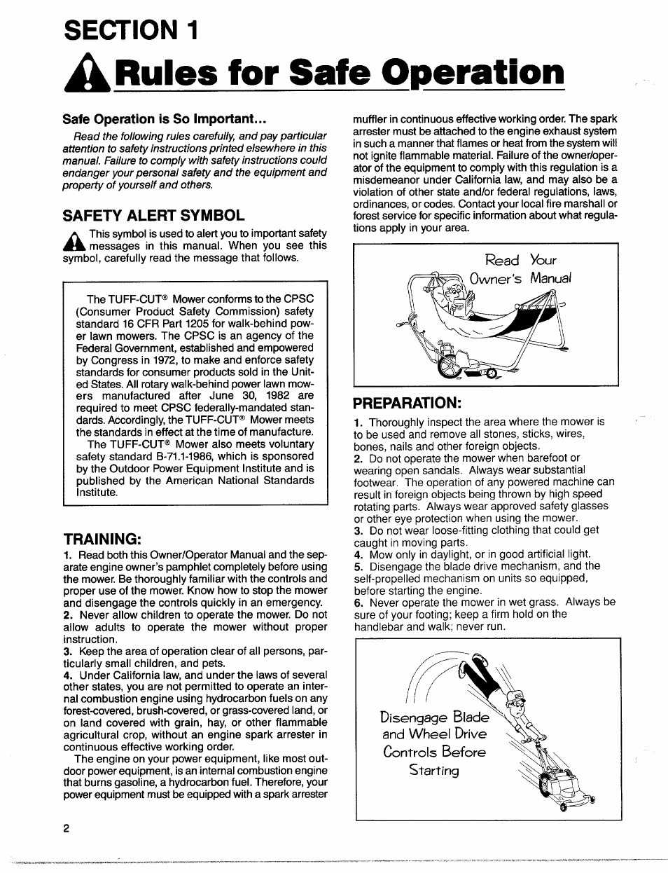 A rules for safe operation, Safe operation is so important | Troy-Bilt 1900678 User Manual | Page 4 / 40