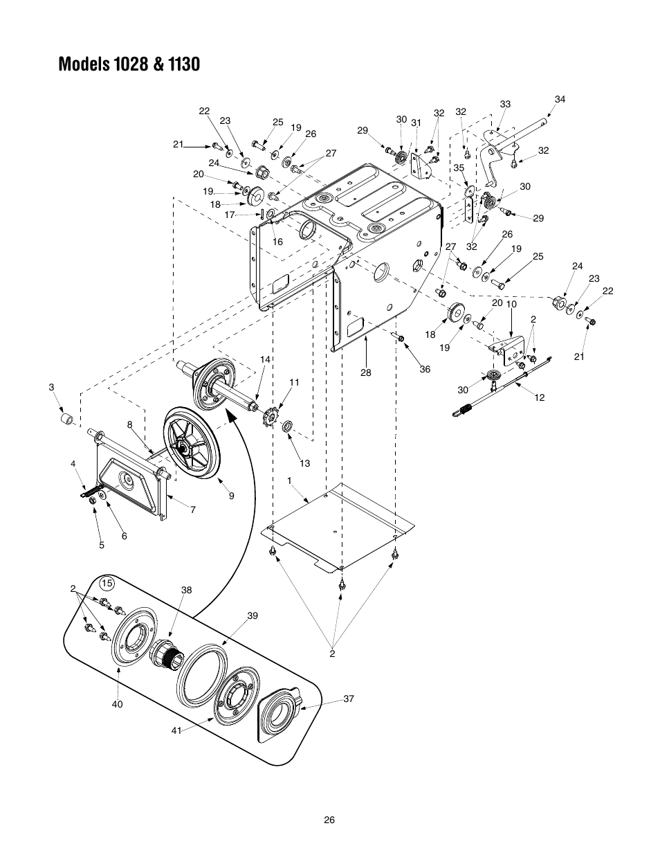 Troy-Bilt 1028 User Manual | Page 26 / 32