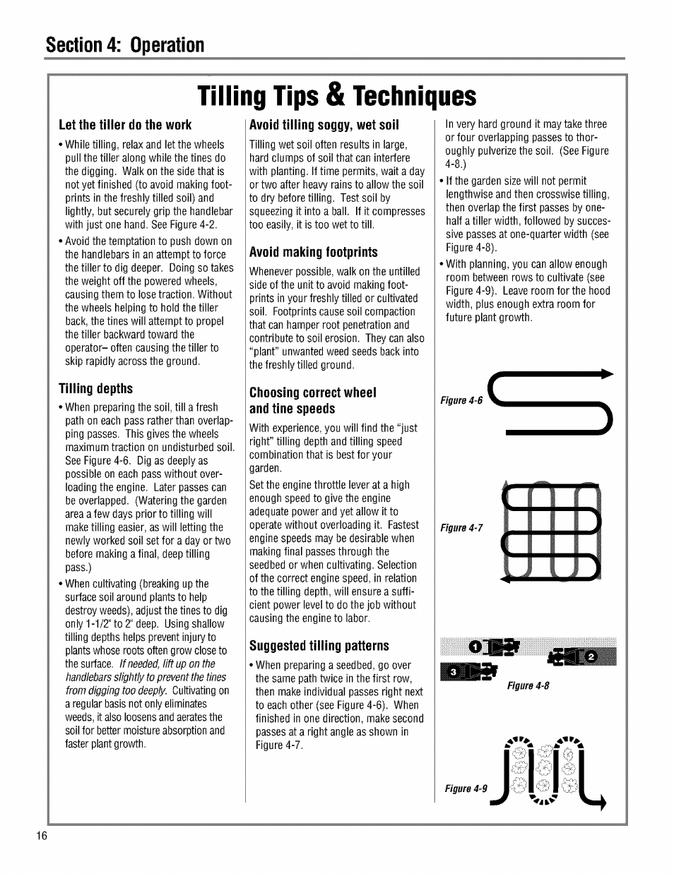 Tilling tips & techniques | Troy-Bilt PRO LINE 645AMBRONCO User Manual | Page 16 / 36
