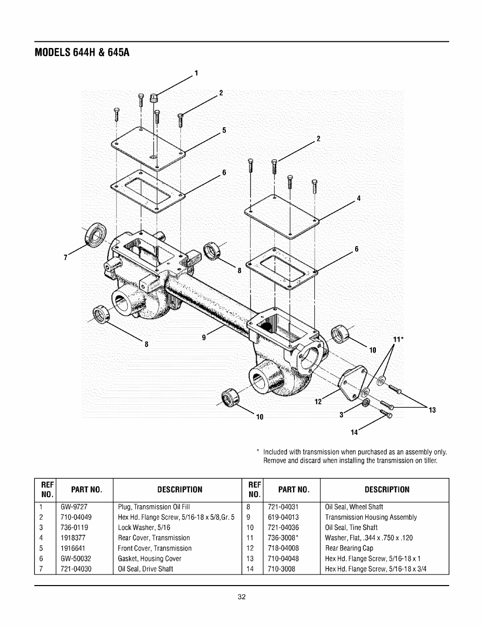 Troy-Bilt PRO LINE 645AMBRONCO User Manual | Page 32 / 36