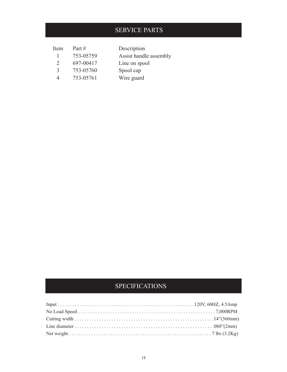 Troy-Bilt TB495 User Manual | Page 18 / 60