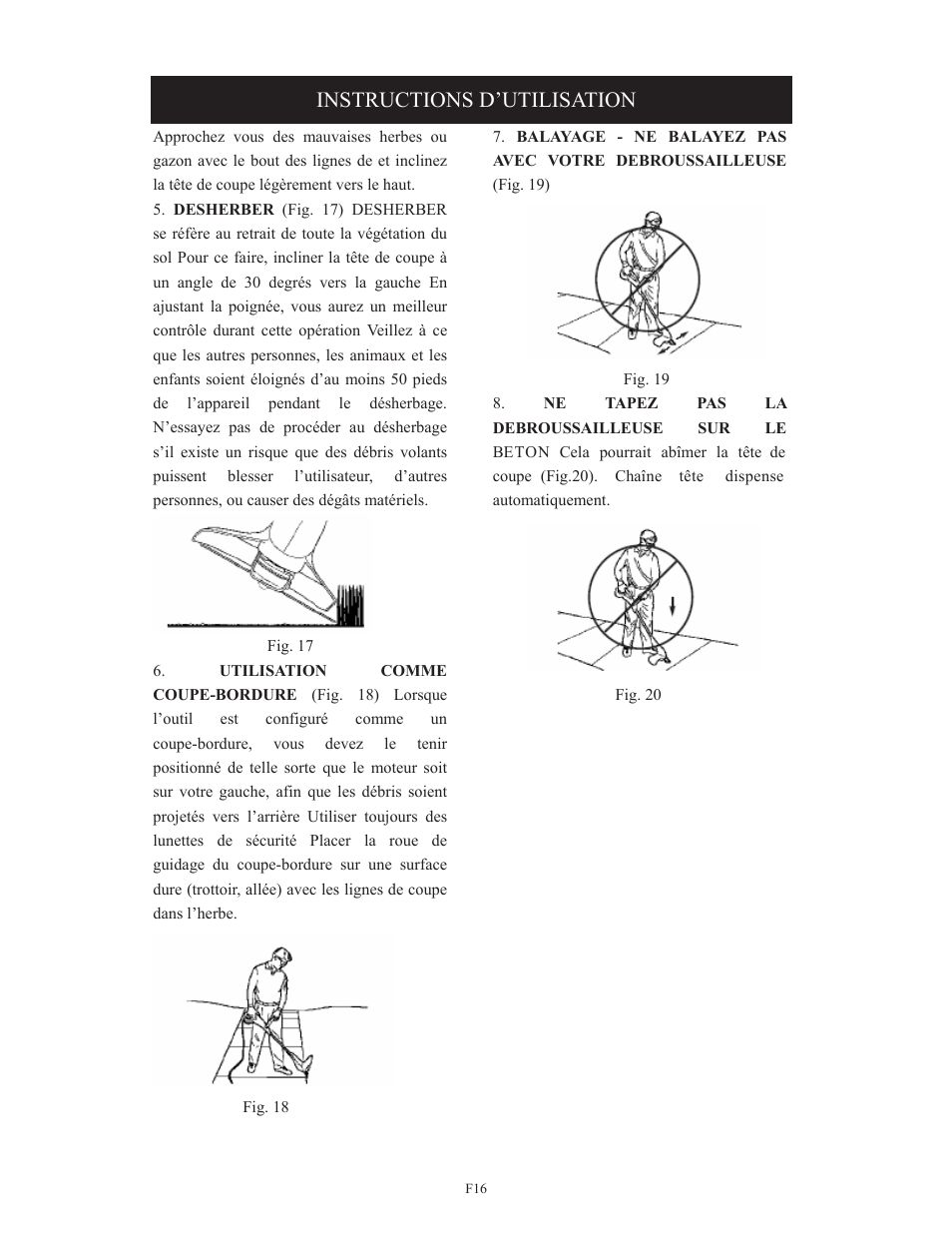 Instructions d’utilisation | Troy-Bilt TB495 User Manual | Page 36 / 60