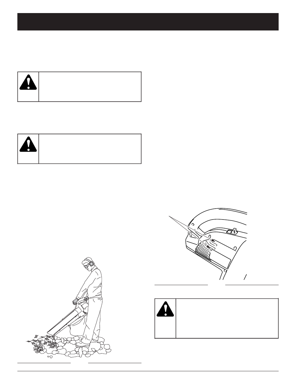 Warning, Operating instructions | Troy-Bilt TB125QS User Manual | Page 10 / 56