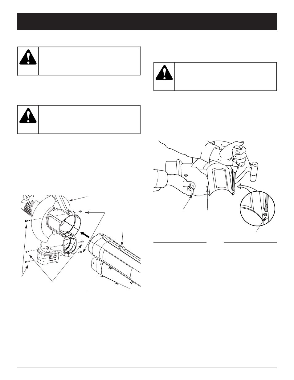 Avertissement, Instructions de montage | Troy-Bilt TB125QS User Manual | Page 25 / 56