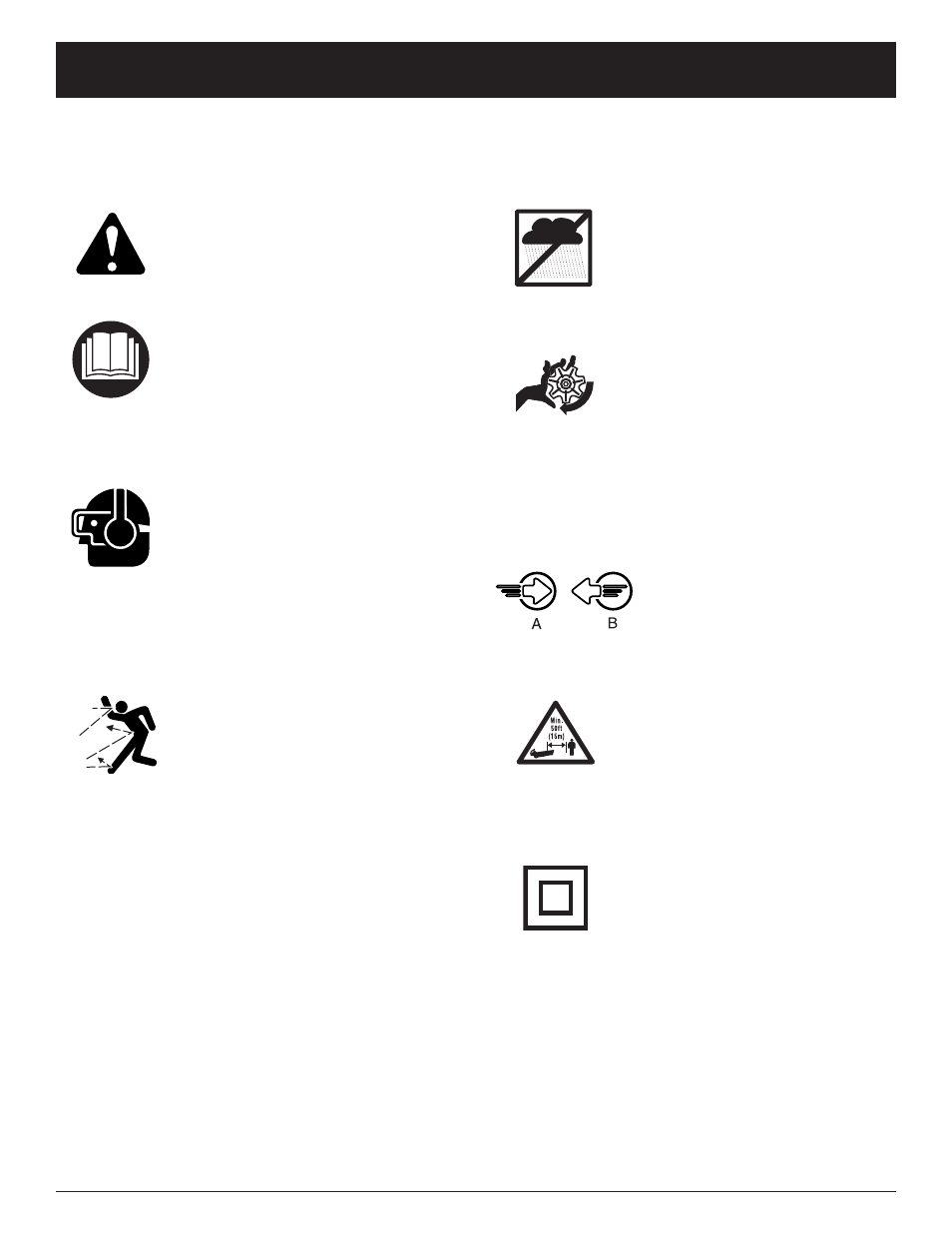 Warning, Rules for safe operation | Troy-Bilt TB125QS User Manual | Page 5 / 56