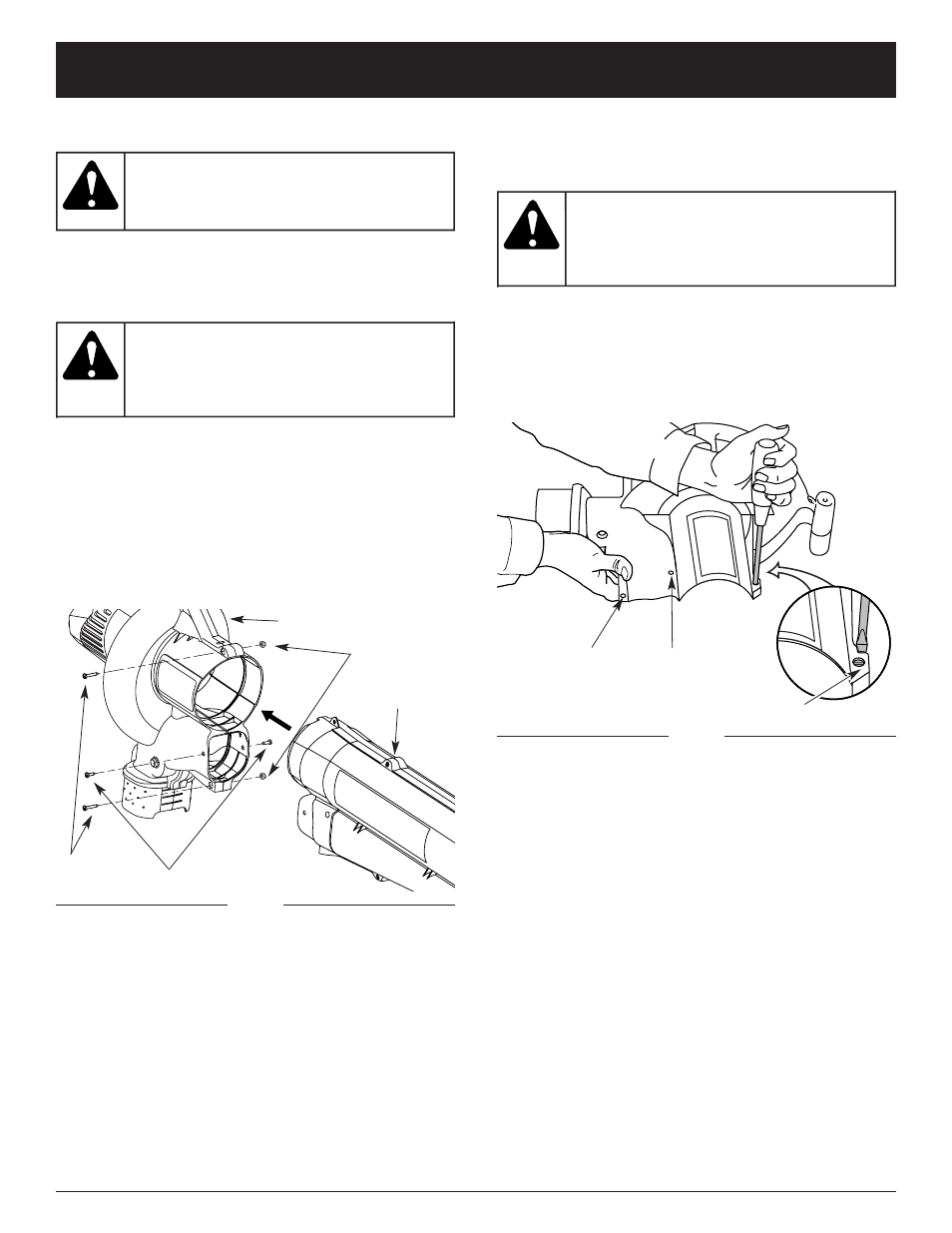 Warning, Assembly instructions | Troy-Bilt TB125QS User Manual | Page 7 / 56