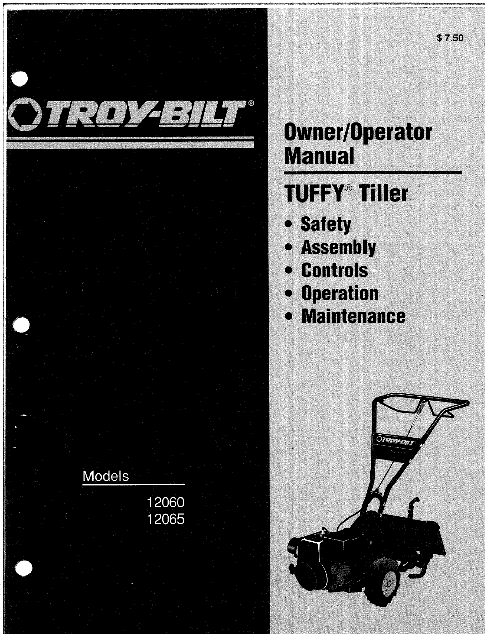 Troy-Bilt 12065 User Manual | 36 pages