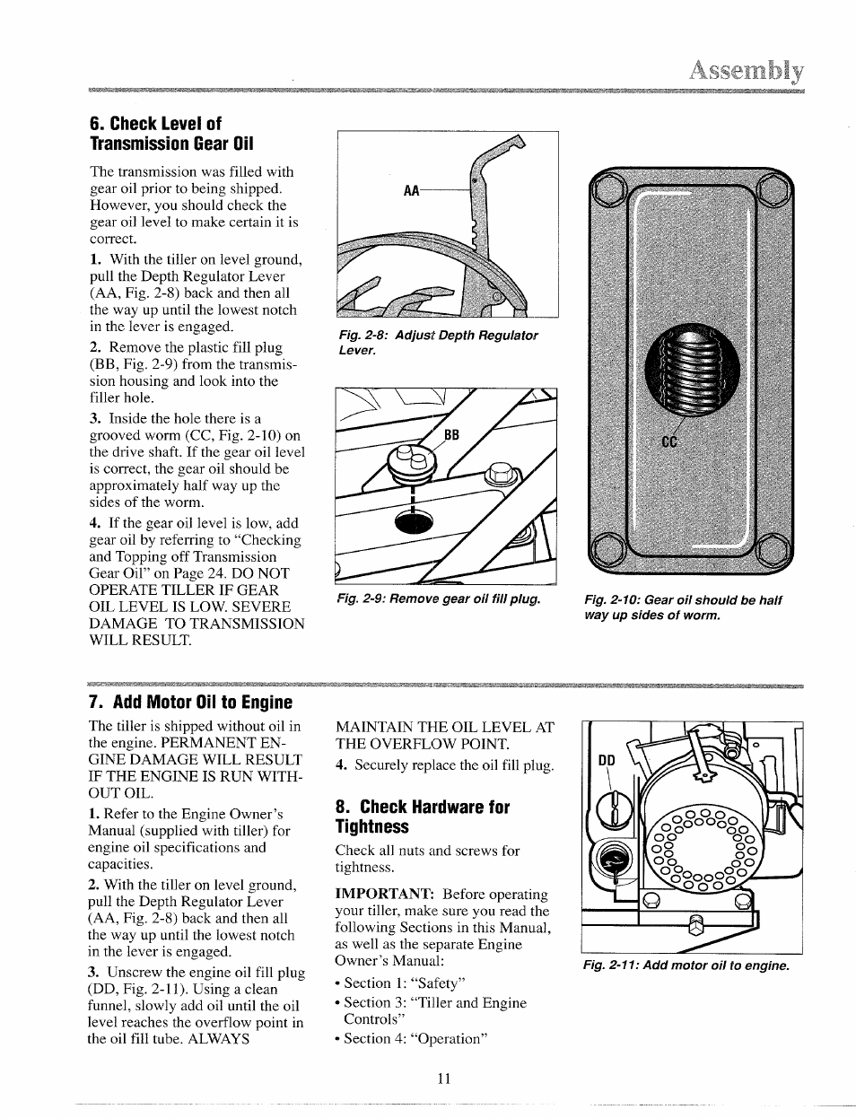 Lo nû | Troy-Bilt 12065 User Manual | Page 11 / 36
