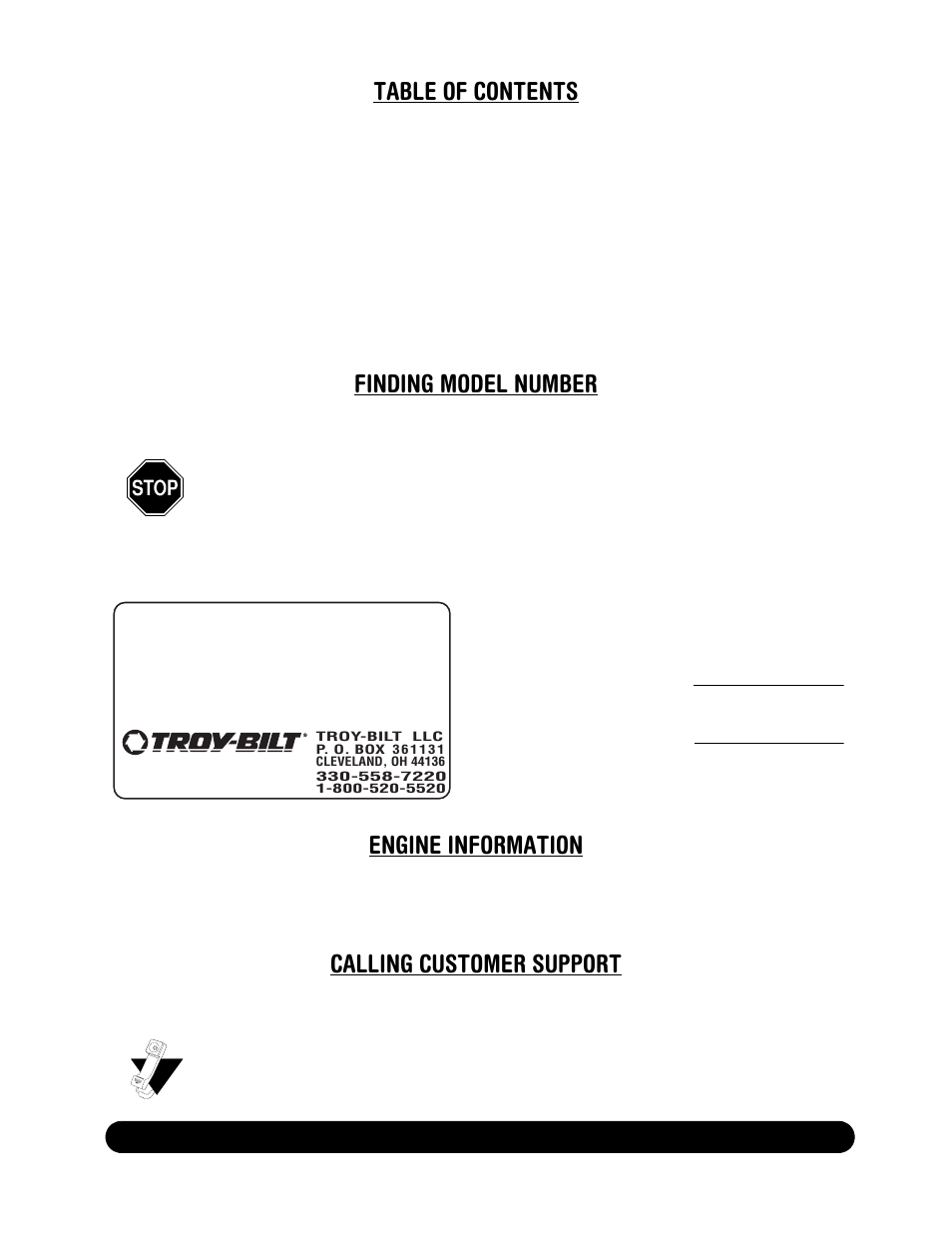 Troy-Bilt CSV206 User Manual | Page 2 / 14