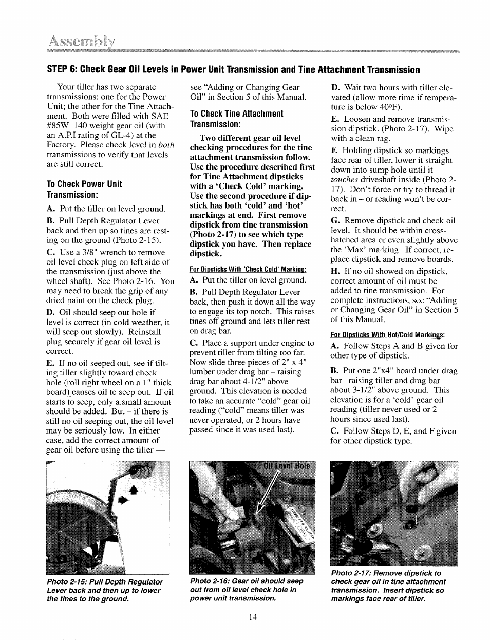 Asseiniii | Troy-Bilt 12087 User Manual | Page 14 / 68