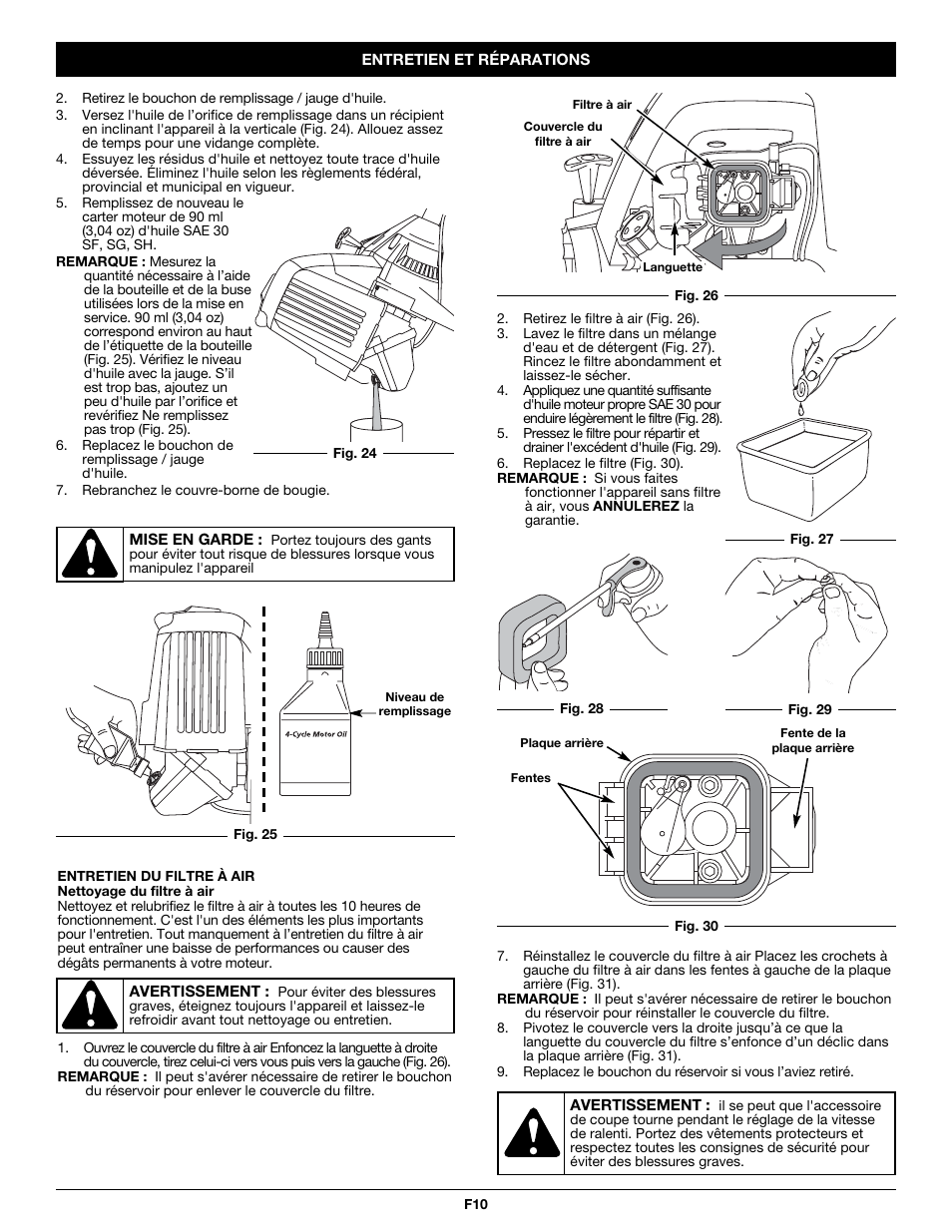 Troy-Bilt PONY TB465SS User Manual | Page 26 / 52