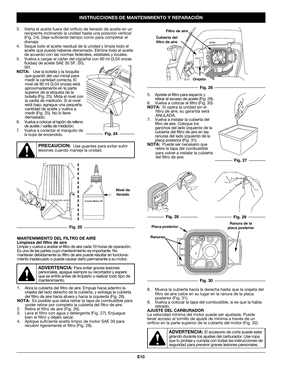 Troy-Bilt PONY TB465SS User Manual | Page 42 / 52