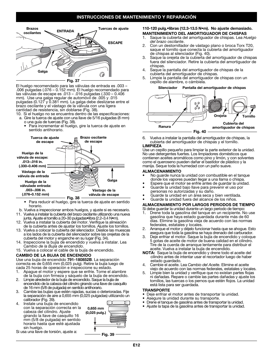 Troy-Bilt PONY TB465SS User Manual | Page 44 / 52