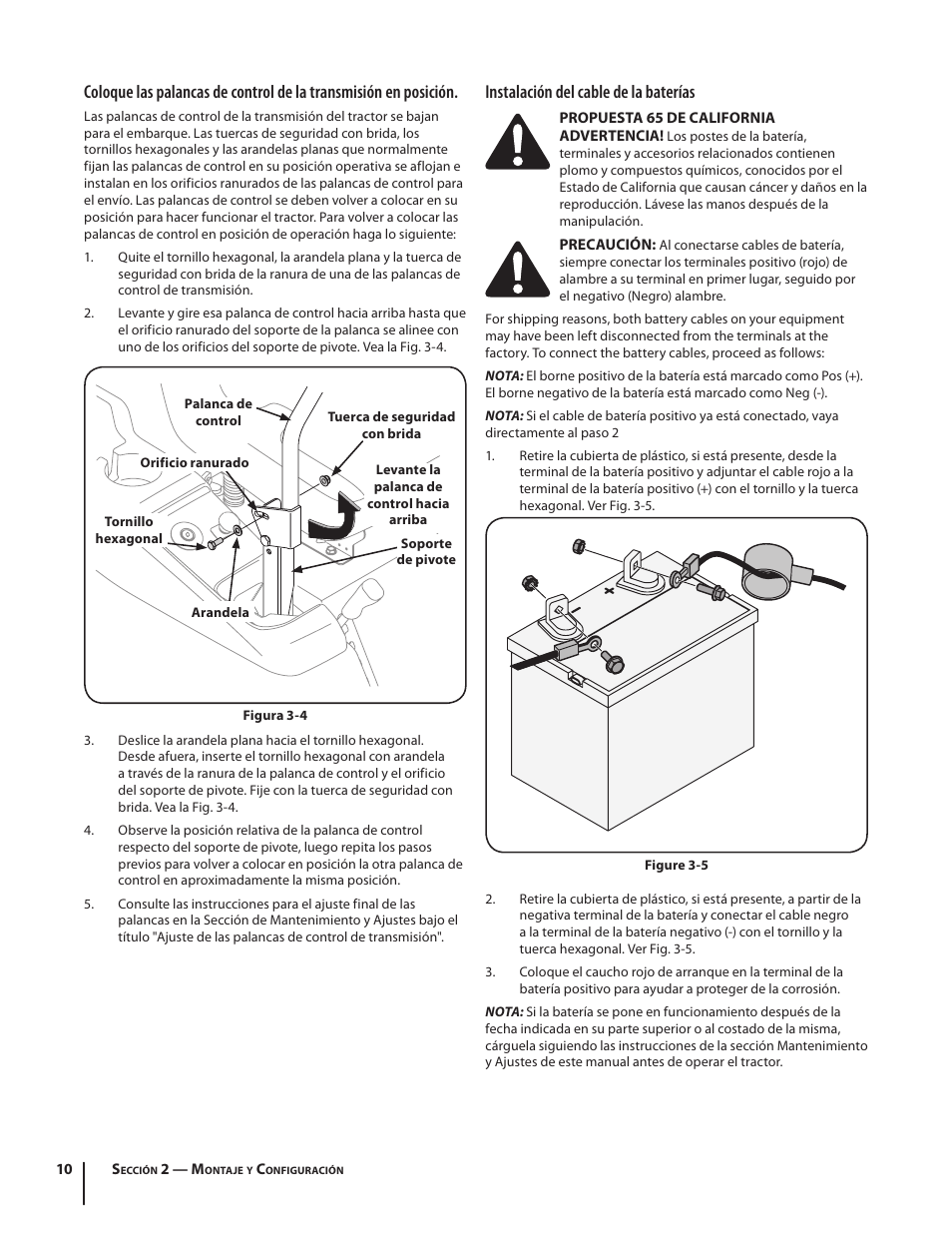 Instalación del cable de la baterías | Troy-Bilt RZT MUSTANG ZT50 User Manual | Page 50 / 76
