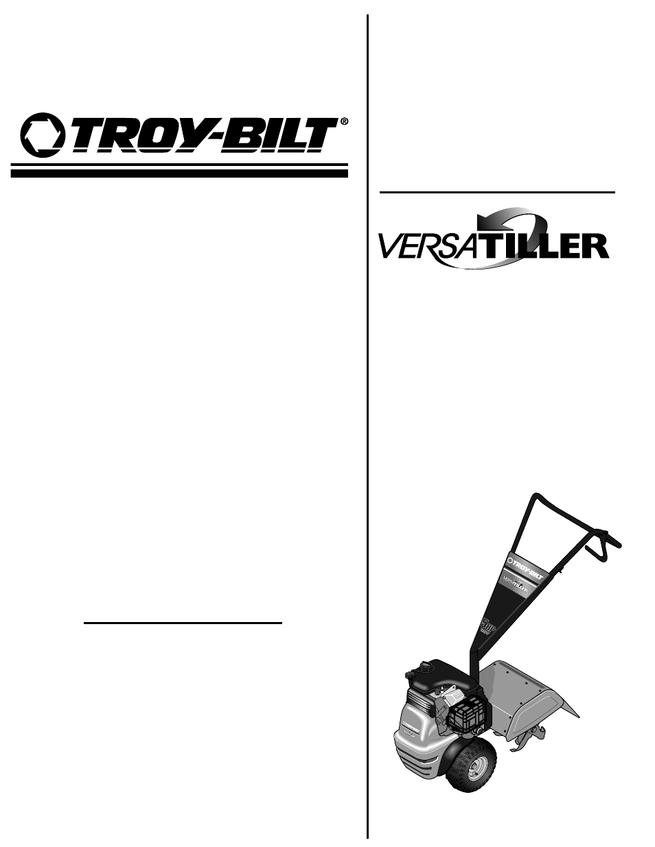Troy-Bilt 12168 User Manual | 8 pages