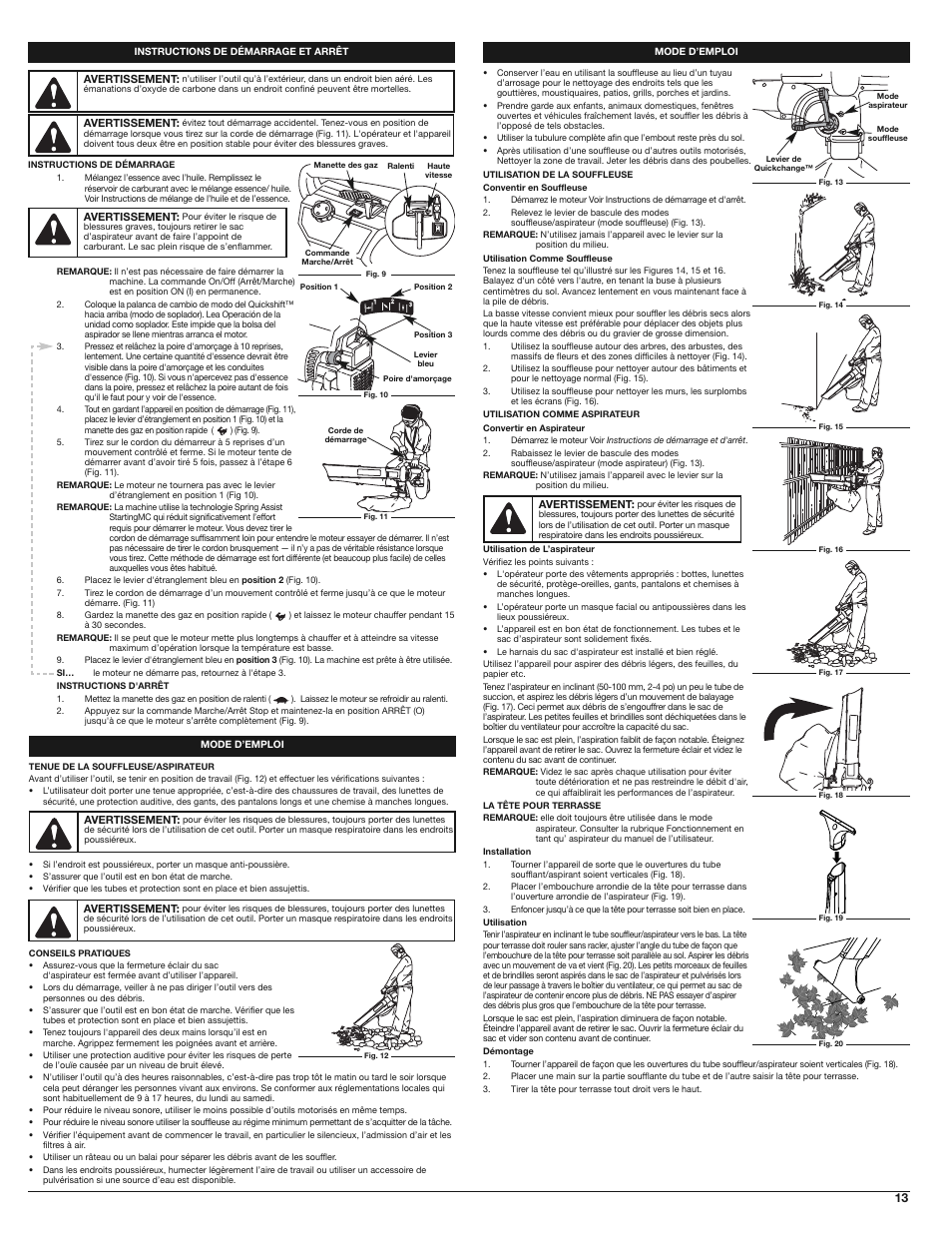 Troy-Bilt TB310QS User Manual | Page 13 / 28