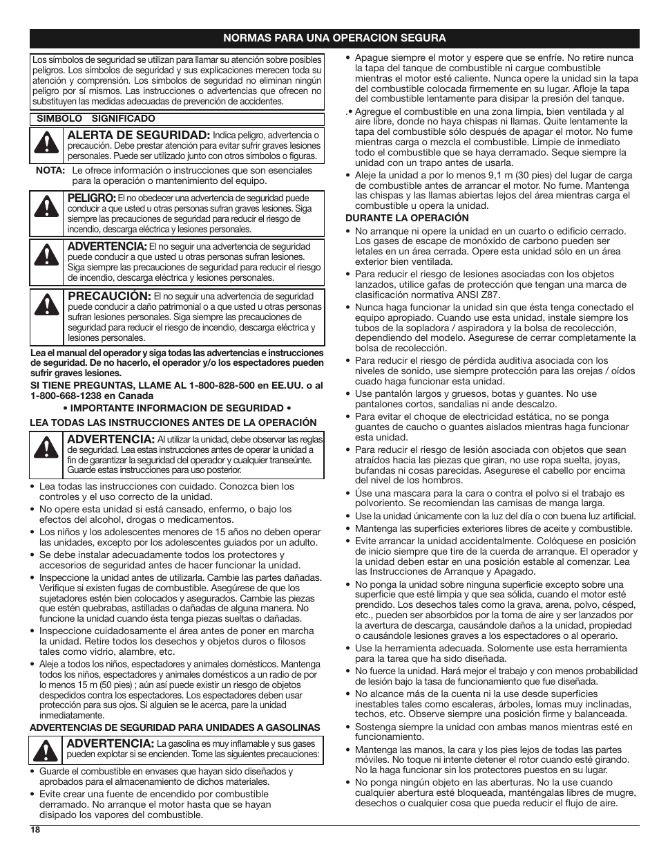 Troy-Bilt TB310QS User Manual | Page 18 / 28