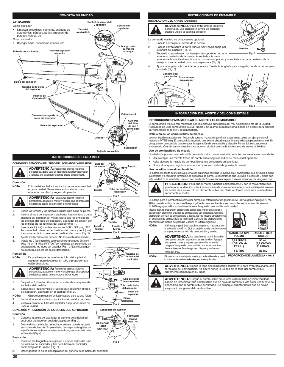 Troy-Bilt TB310QS User Manual | Page 20 / 28