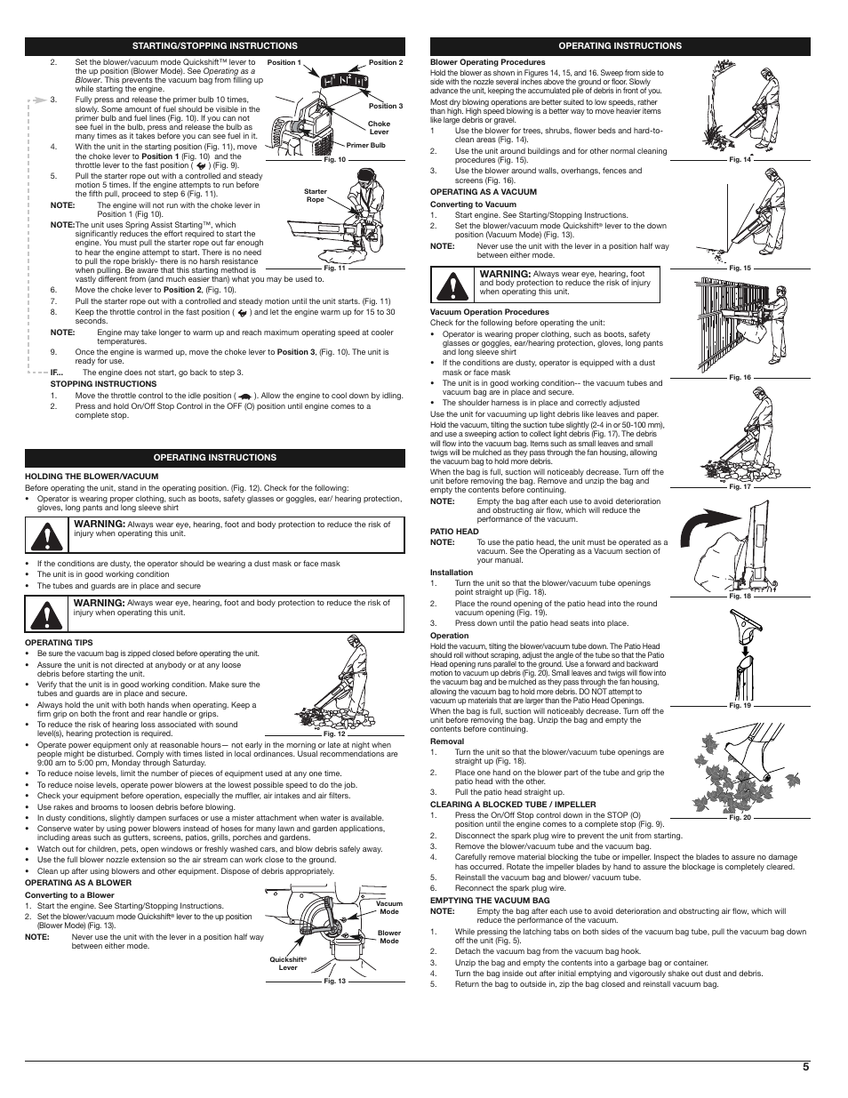 Troy-Bilt TB310QS User Manual | Page 5 / 28