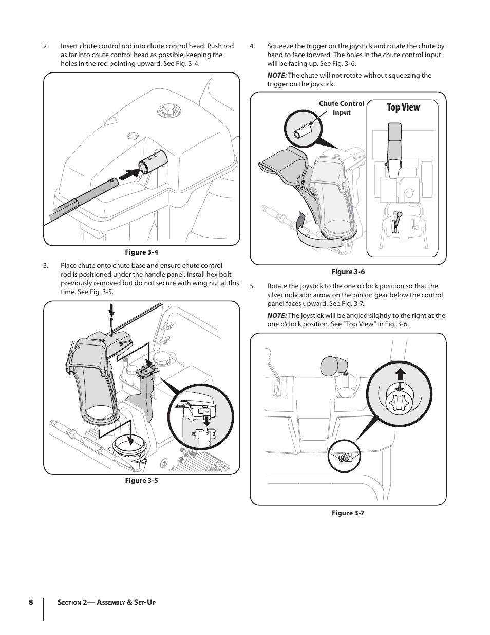 Top view | Troy-Bilt STORM TRACKER 2690XP User Manual | Page 8 / 52