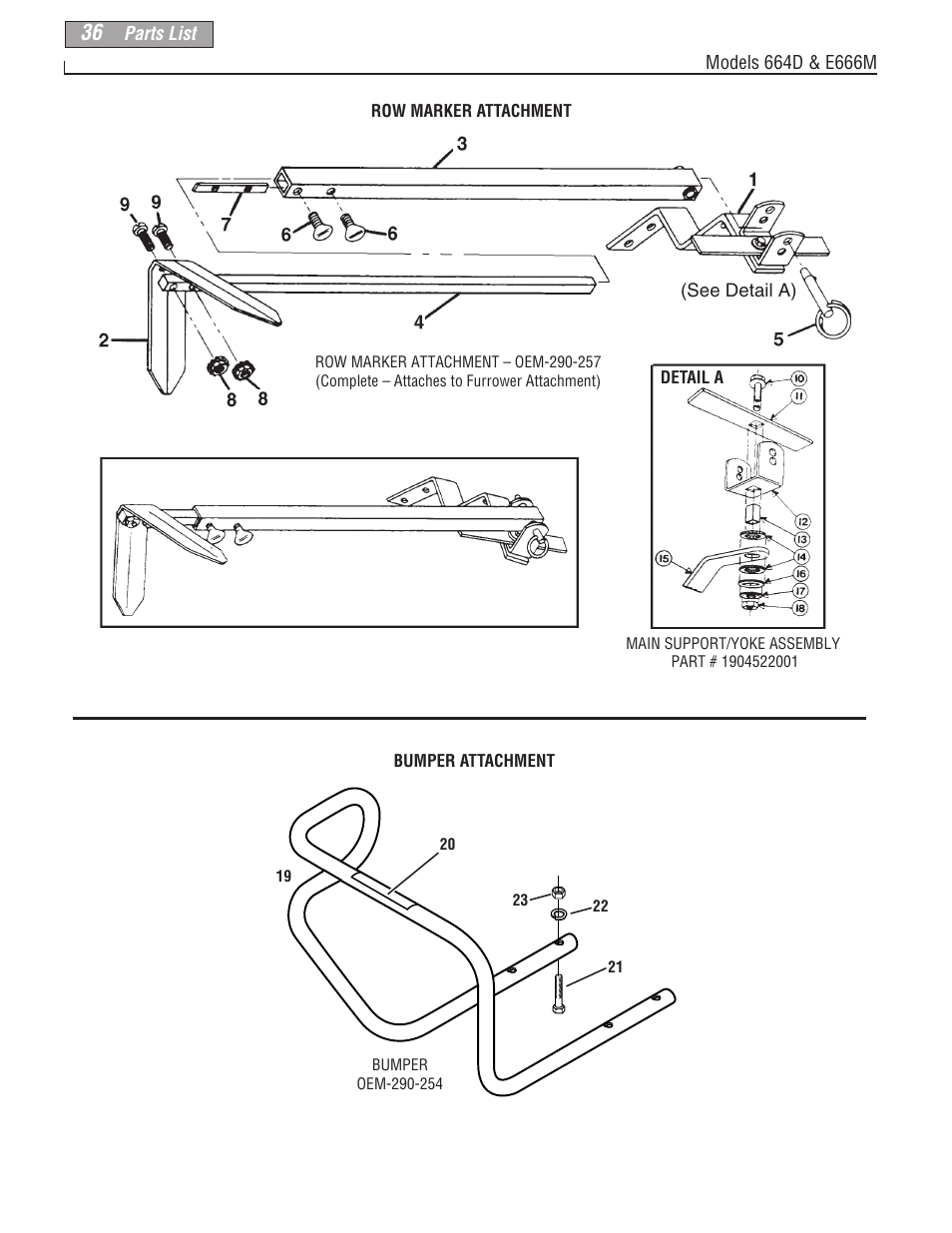 Row marker attachment | Troy-Bilt 664D User Manual | Page 10 / 15