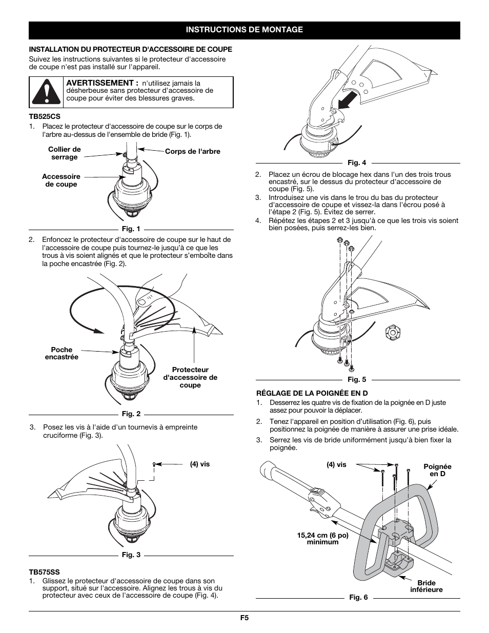 Troy-Bilt TB525CS User Manual | Page 25 / 64