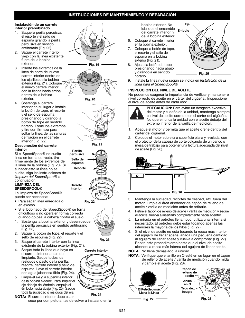 Troy-Bilt TB525CS User Manual | Page 51 / 64
