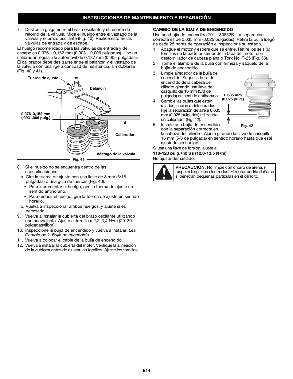 Troy-Bilt TB525CS User Manual | Page 54 / 64