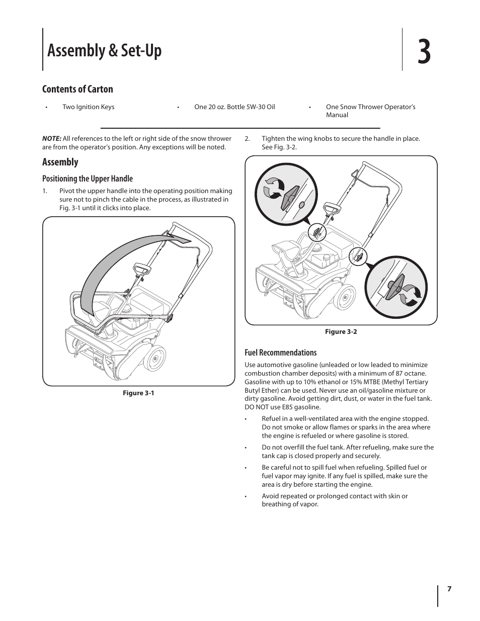 Assembly & set-up, Contents of carton, Assembly | Troy-Bilt 769-04000A User Manual | Page 7 / 48