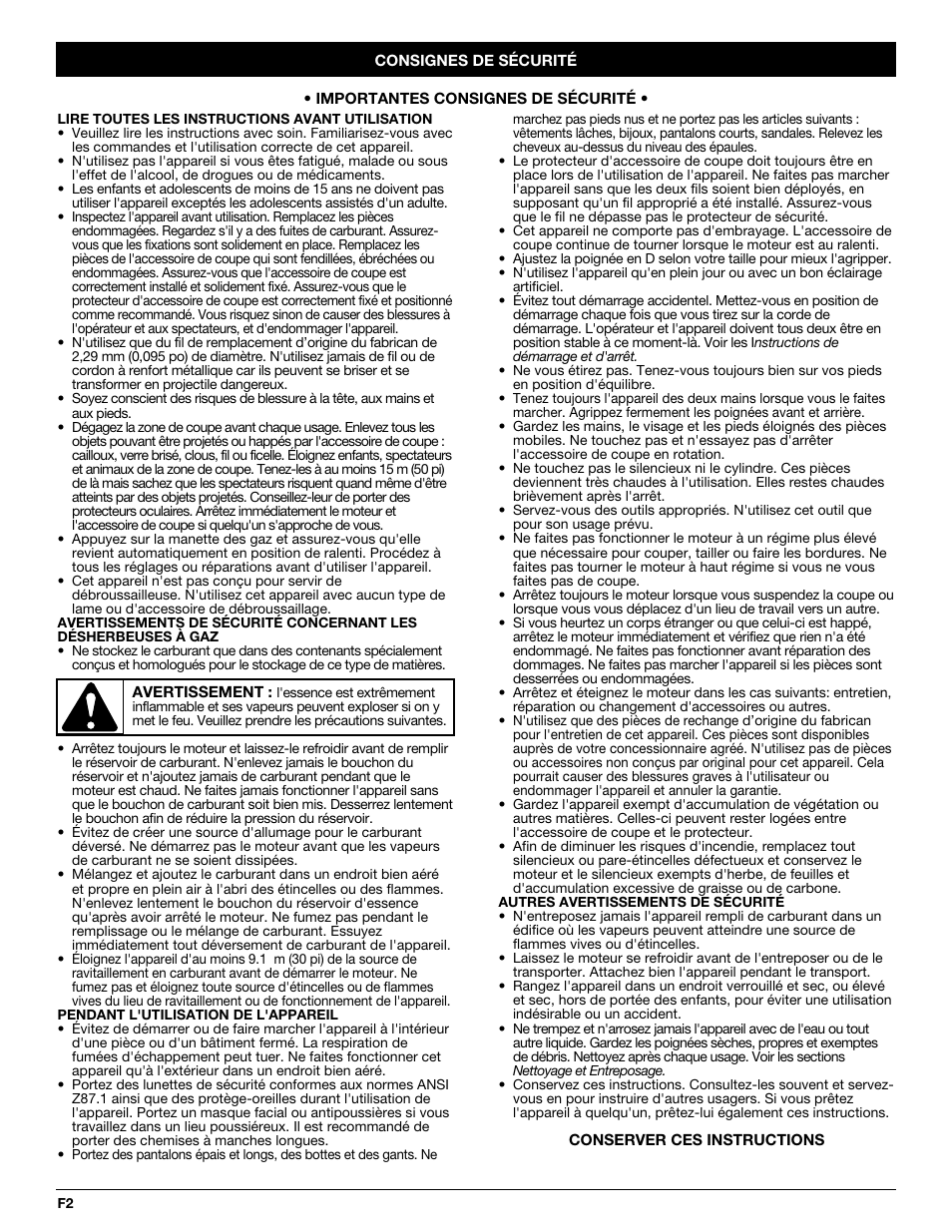 Troy-Bilt TB20CS User Manual | Page 20 / 56