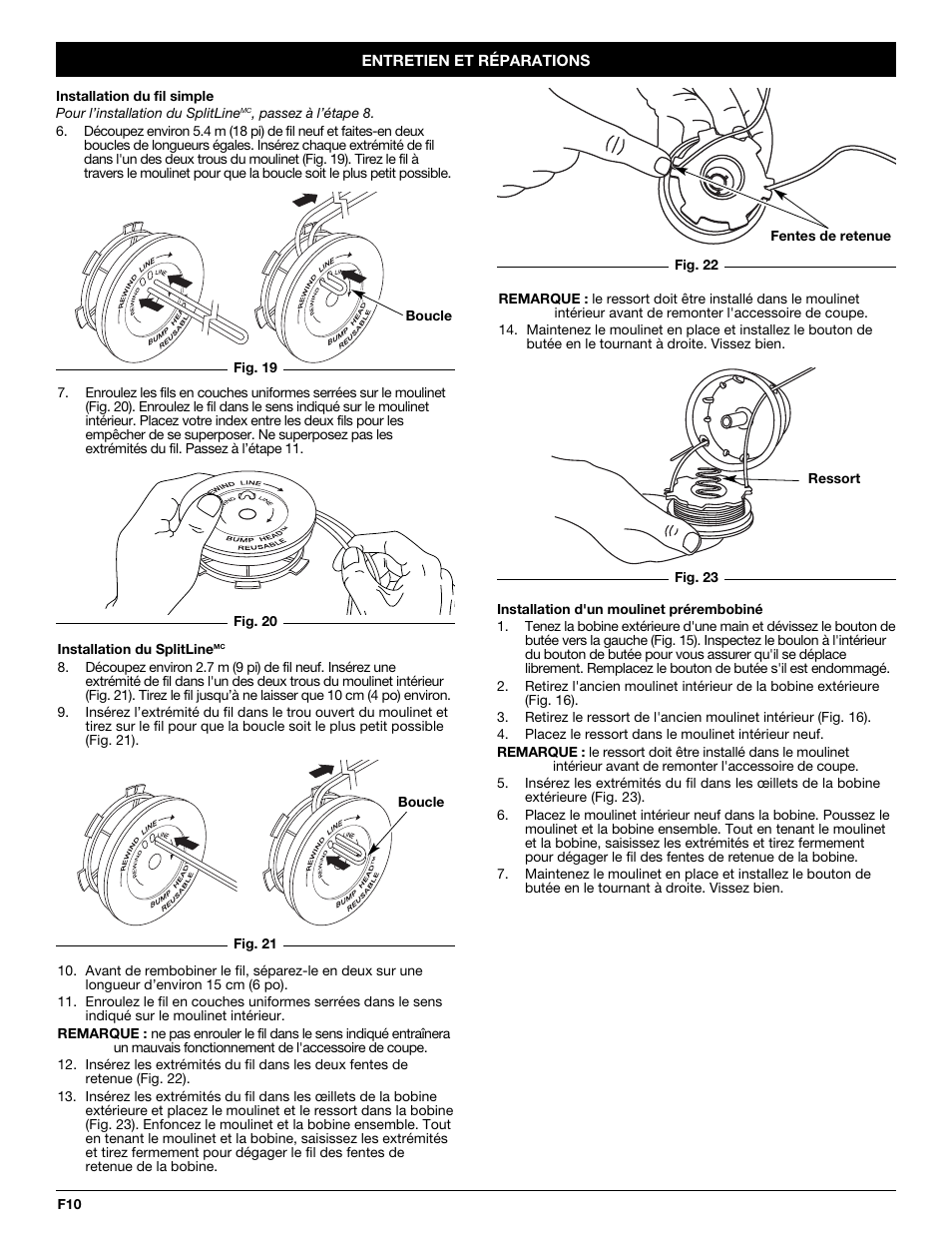 Troy-Bilt TB20CS User Manual | Page 28 / 56