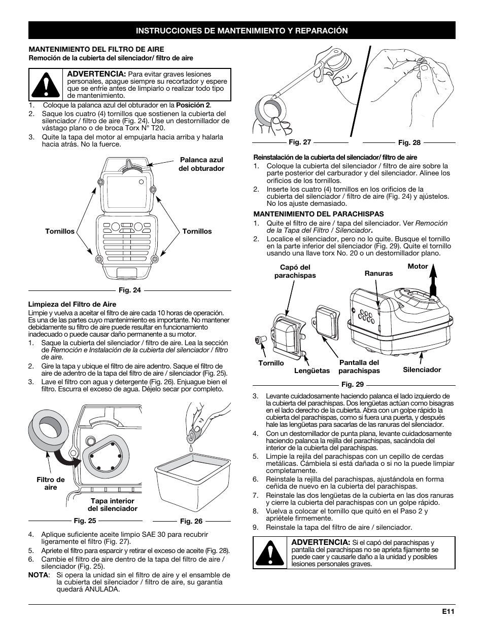 Troy-Bilt TB20CS User Manual | Page 47 / 56