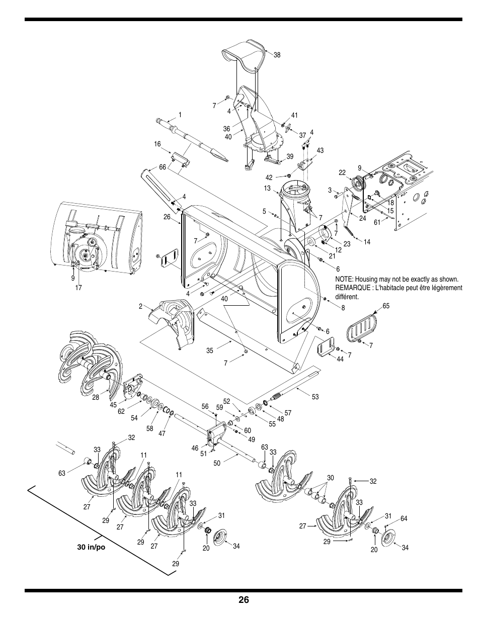 Troy-Bilt Two-Stage Snow Thrower User Manual | Page 26 / 52