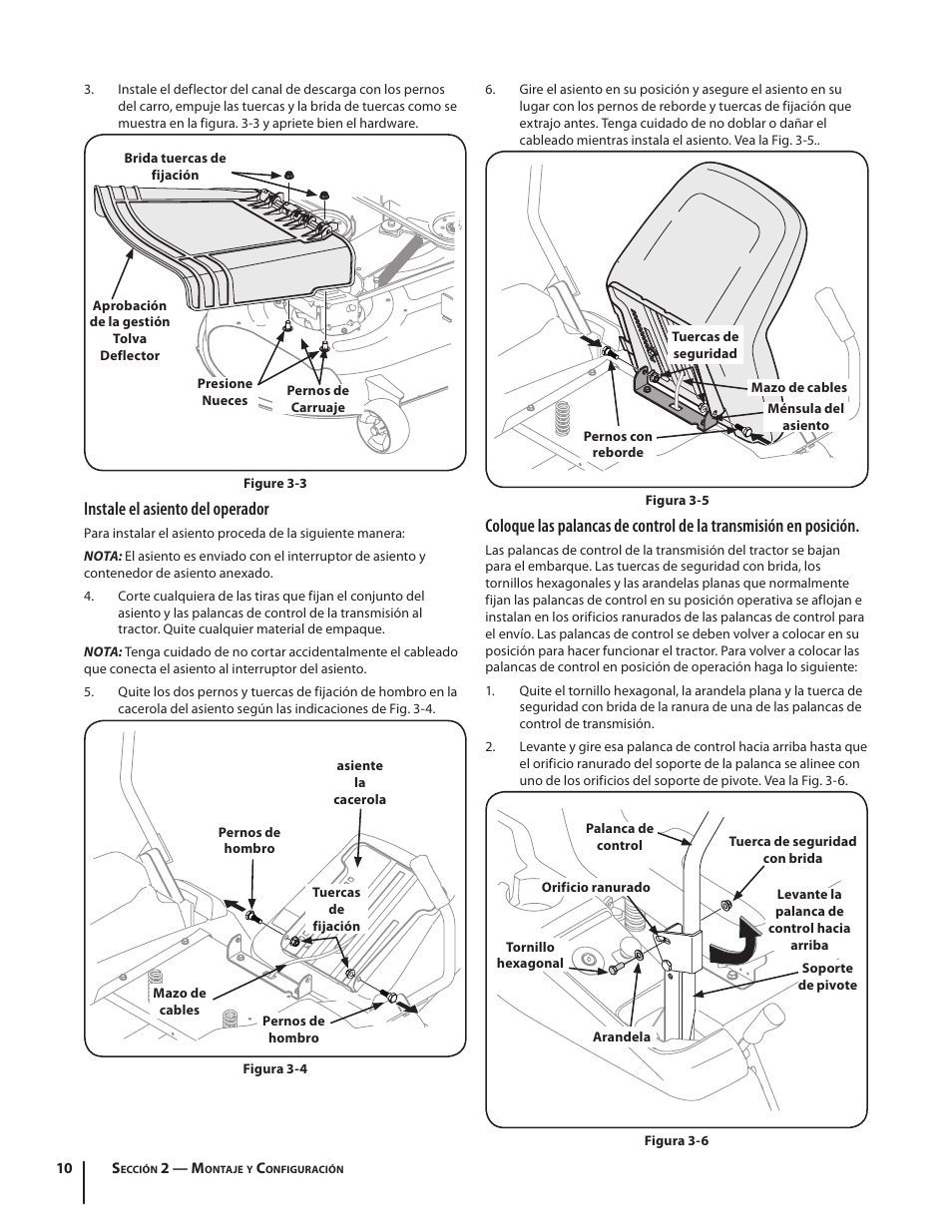 Instale el asiento del operador | Troy-Bilt RZT SERIES ZT42 User Manual | Page 50 / 76