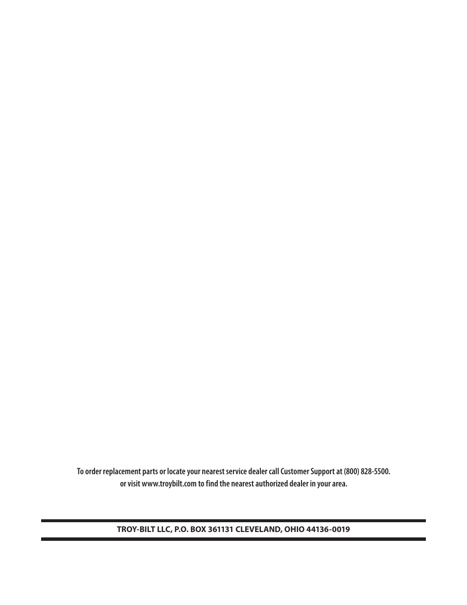 Troy-Bilt 660 User Manual | Page 12 / 12