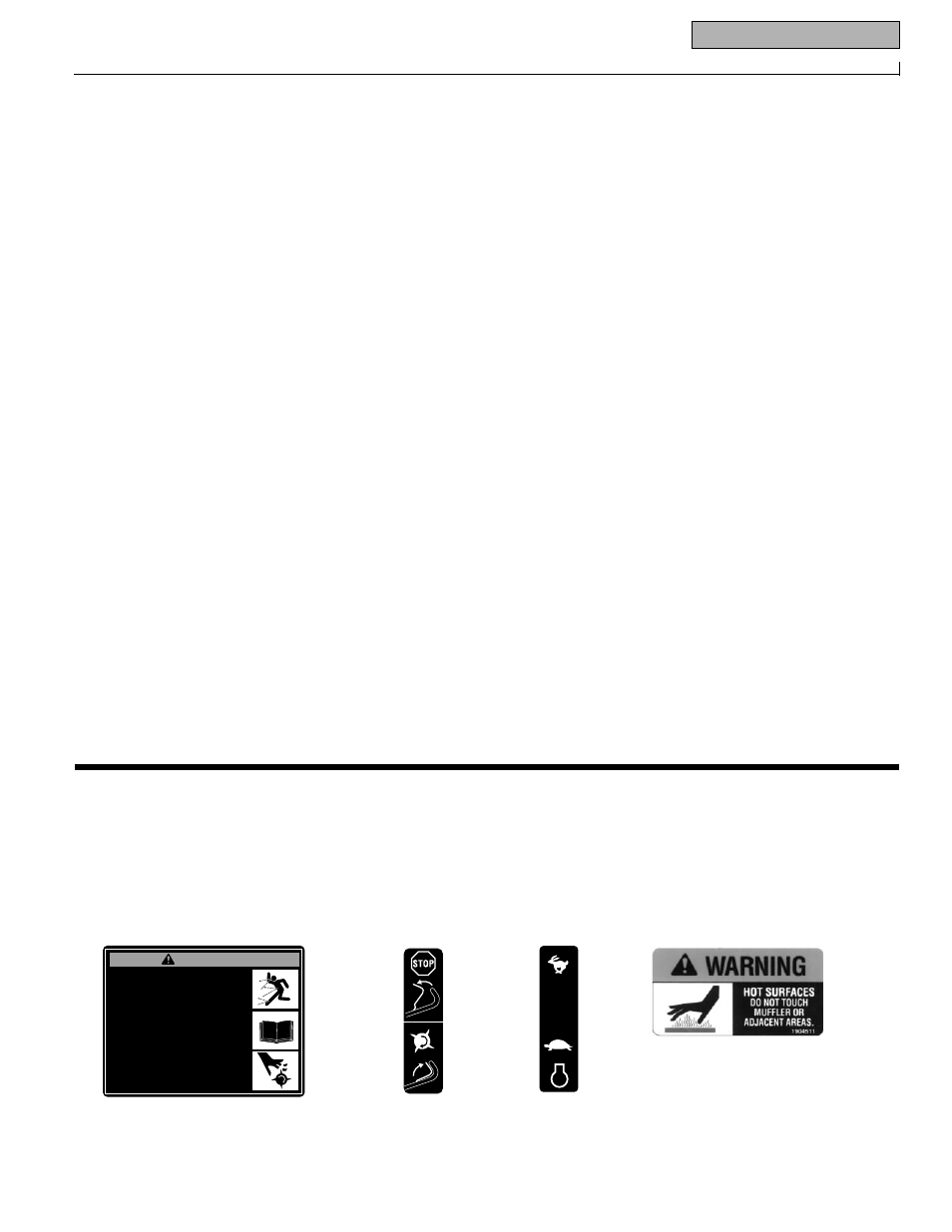 Safety decals | Troy-Bilt 52063 User Manual | Page 5 / 24