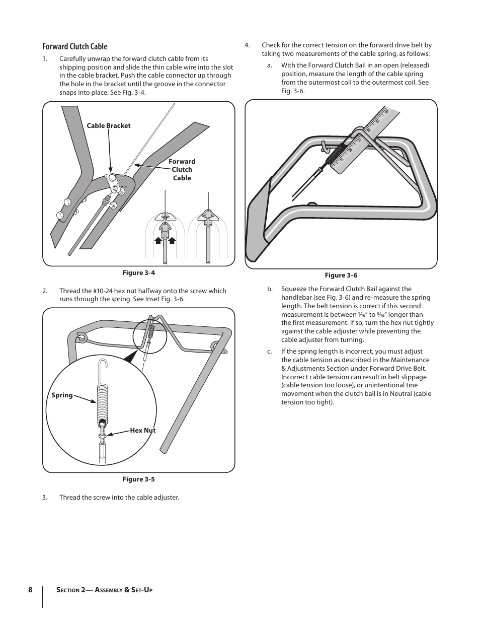 Forward clutch cable | Troy-Bilt 650 User Manual | Page 8 / 24