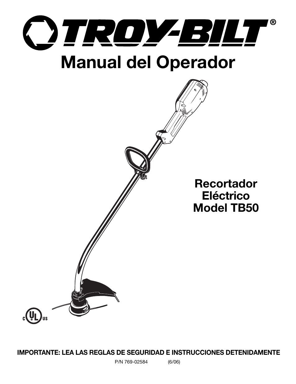 Manual del operador | Troy-Bilt TB50 User Manual | Page 29 / 48