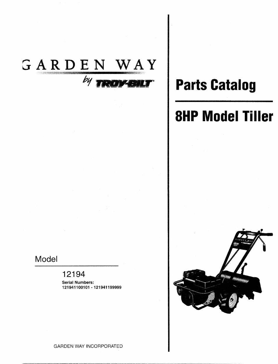 Troy-Bilt 12194 User Manual | 16 pages