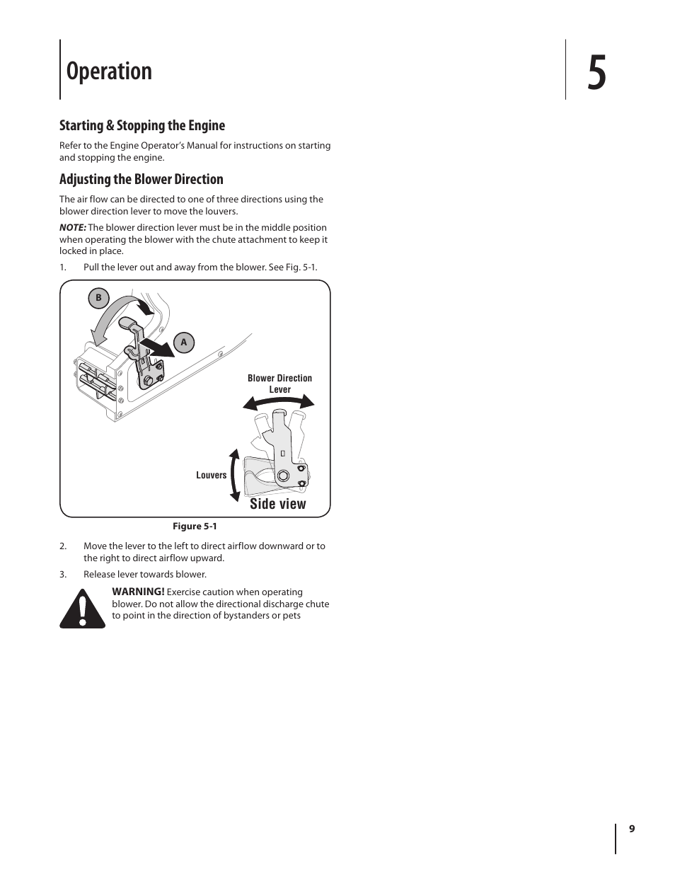 Operation | Troy-Bilt TB672 User Manual | Page 9 / 24