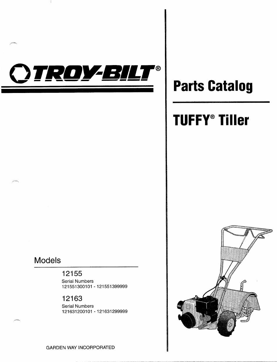 Troy-Bilt 12165 User Manual | 12 pages