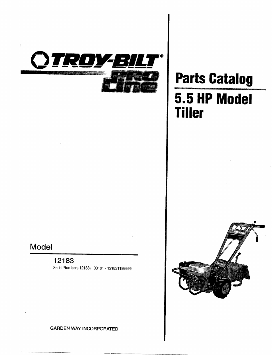 Troy-Bilt 12183 User Manual | 16 pages