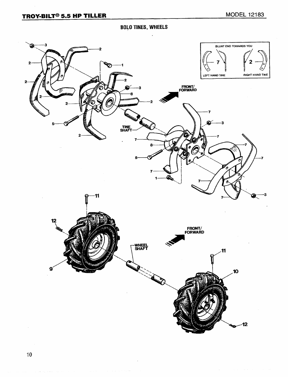 Troy-Bilt 12183 User Manual | Page 10 / 16